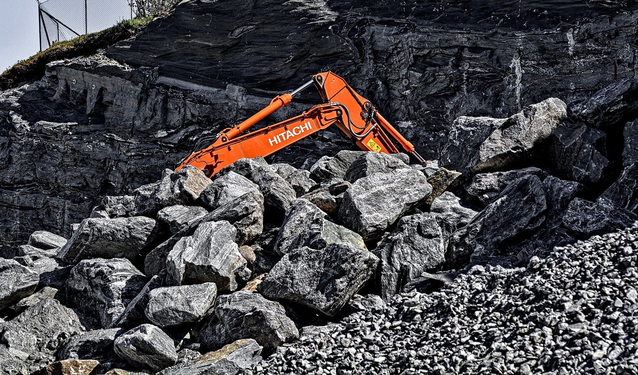 digger, rocks, construction-1453430.jpg